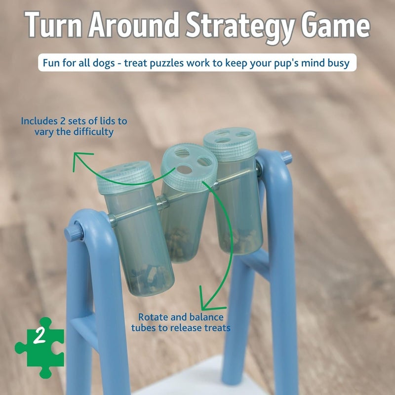 Trixie Dog Activity Turn Around Game - Level 2 Puzzle and Treat Dispenser for Dogs - Image 4